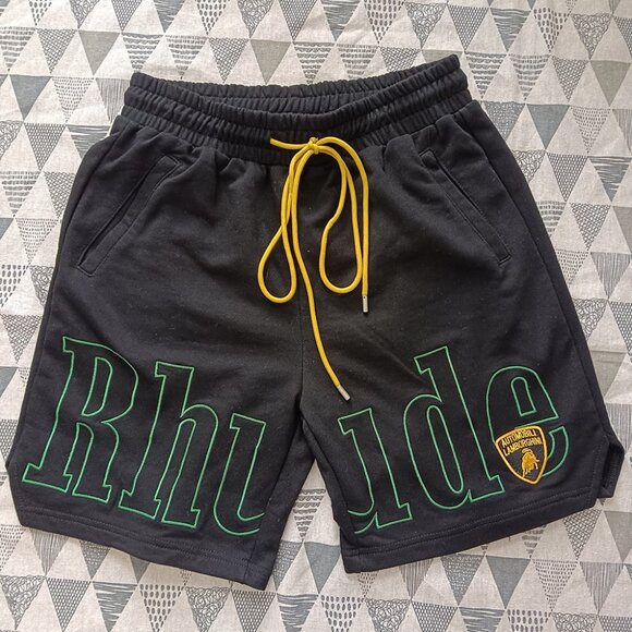 Rhude Other - Rhude  Military Twill Emboiered Logo Shorts Black